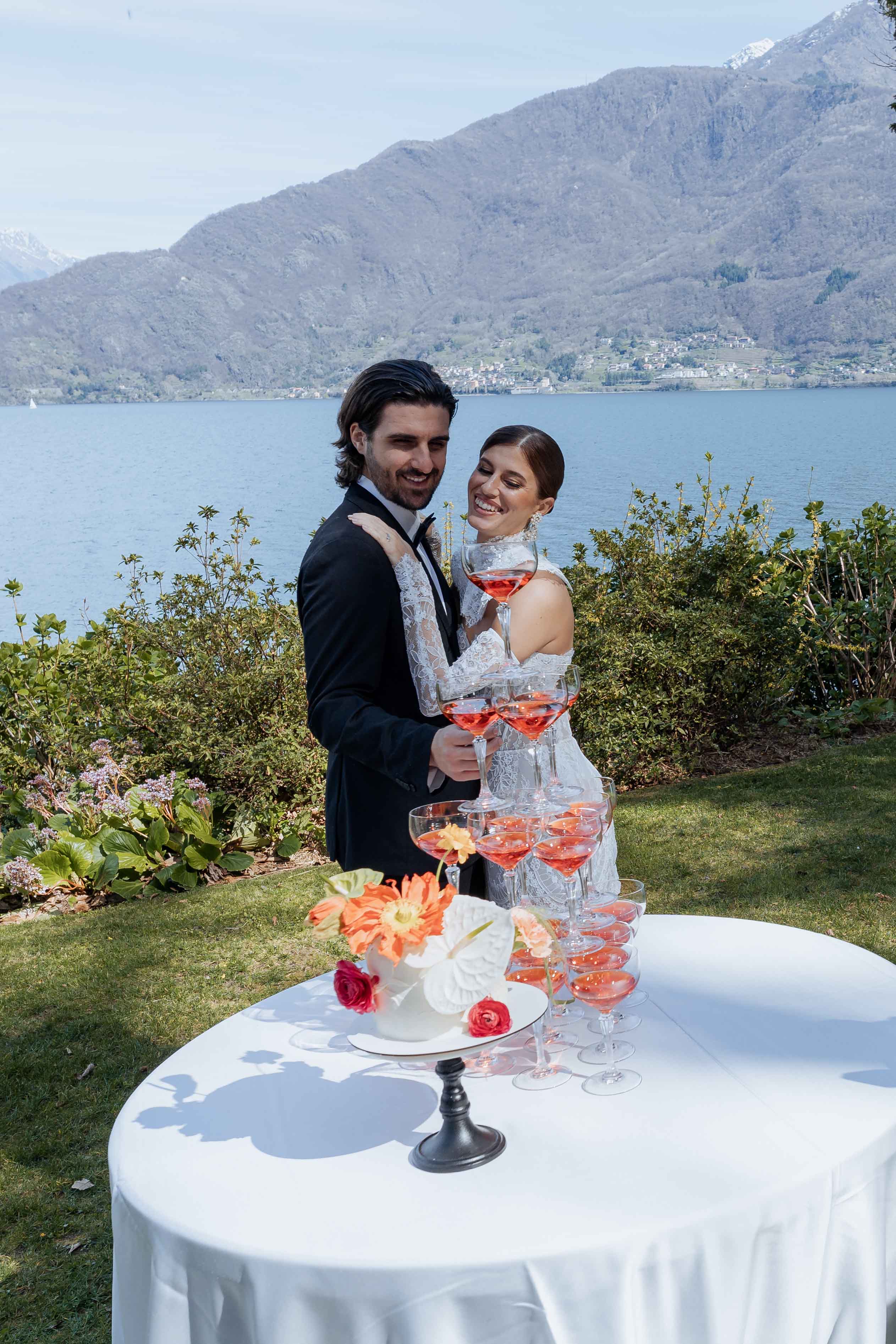 Aperol Wedding Lake Como Italy — Dave and Serena