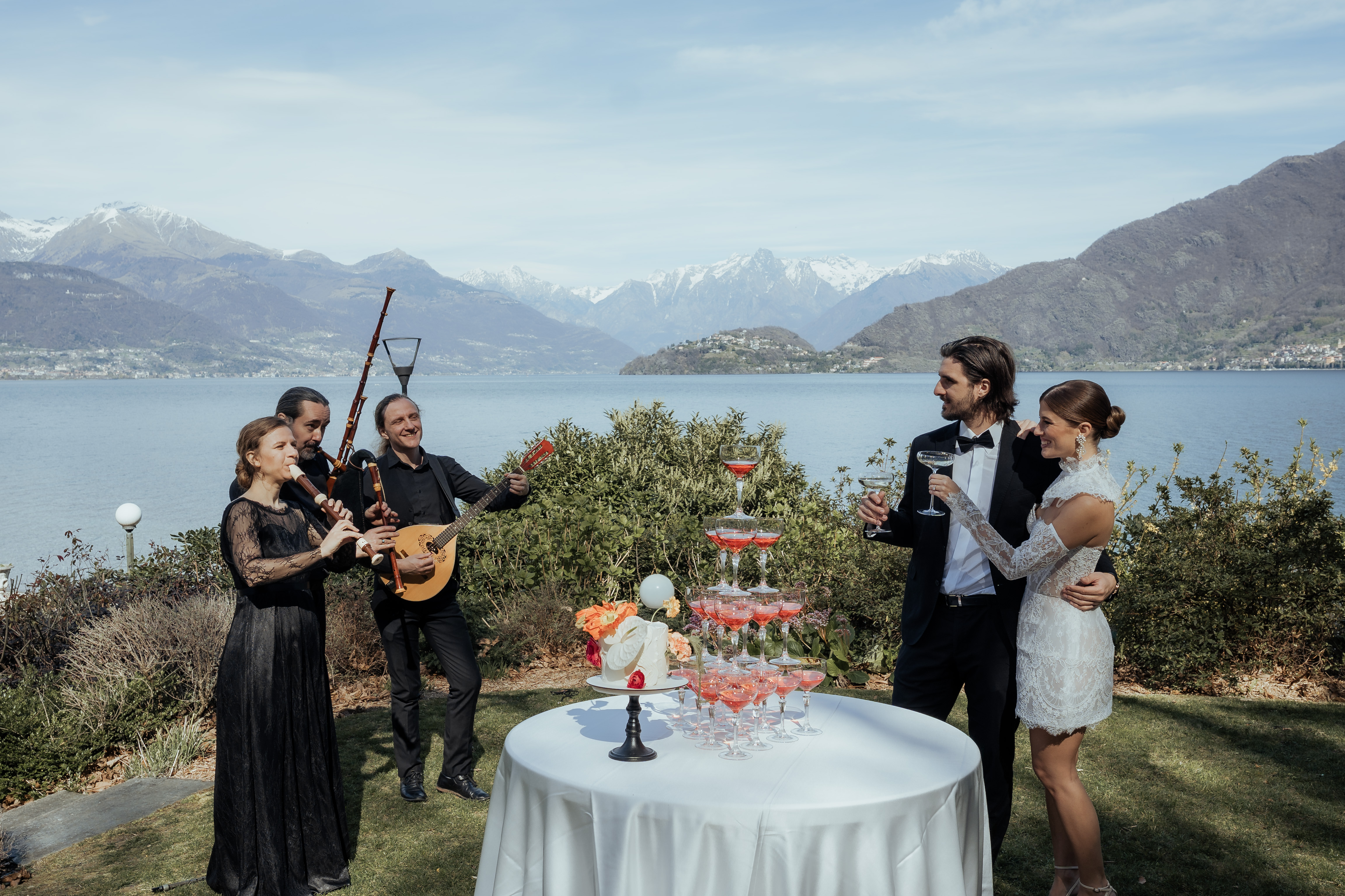 Aperol Wedding Lake Como Italy — Dave and Serena