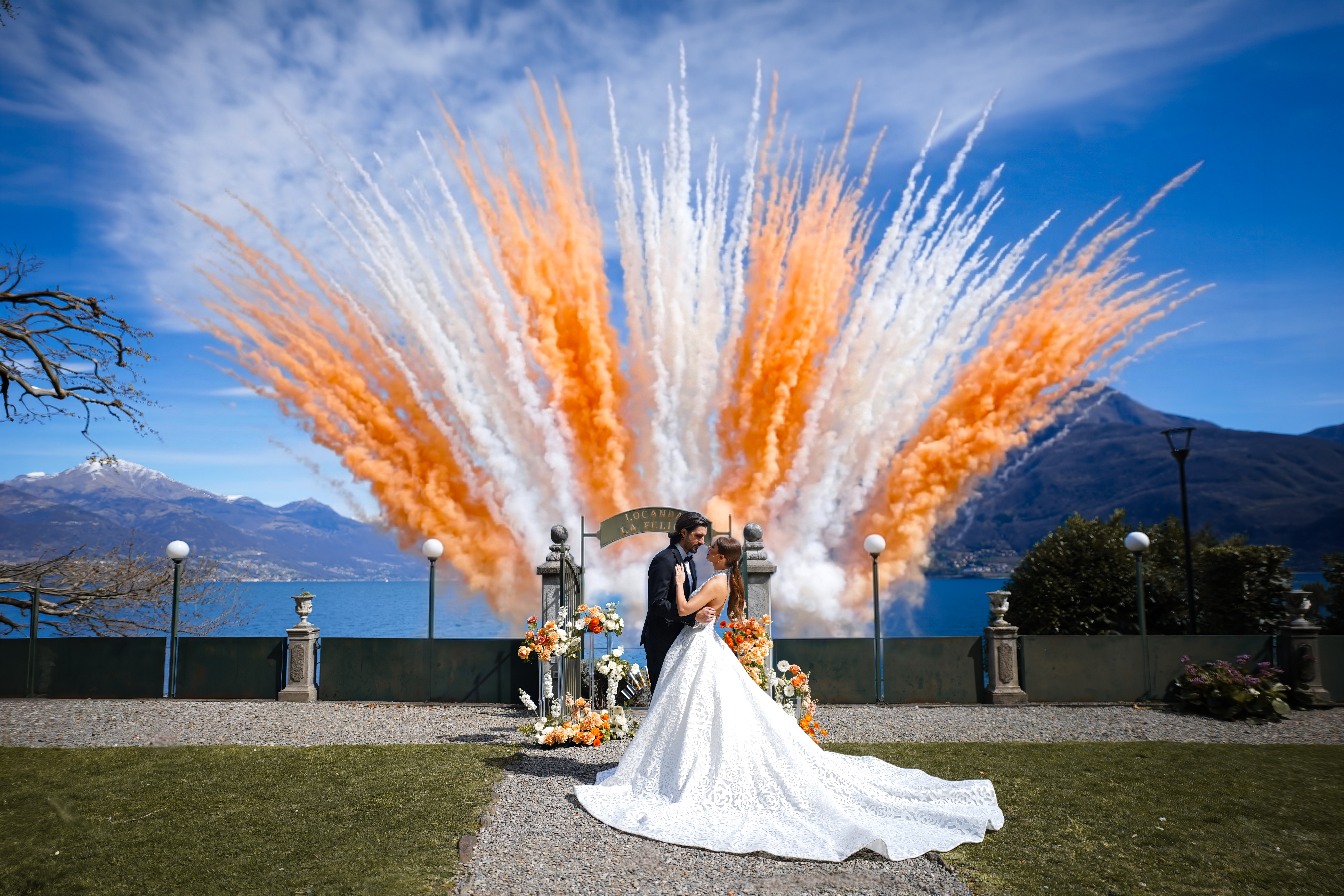 Aperol Wedding Lake Como Italy — Dave and Serena