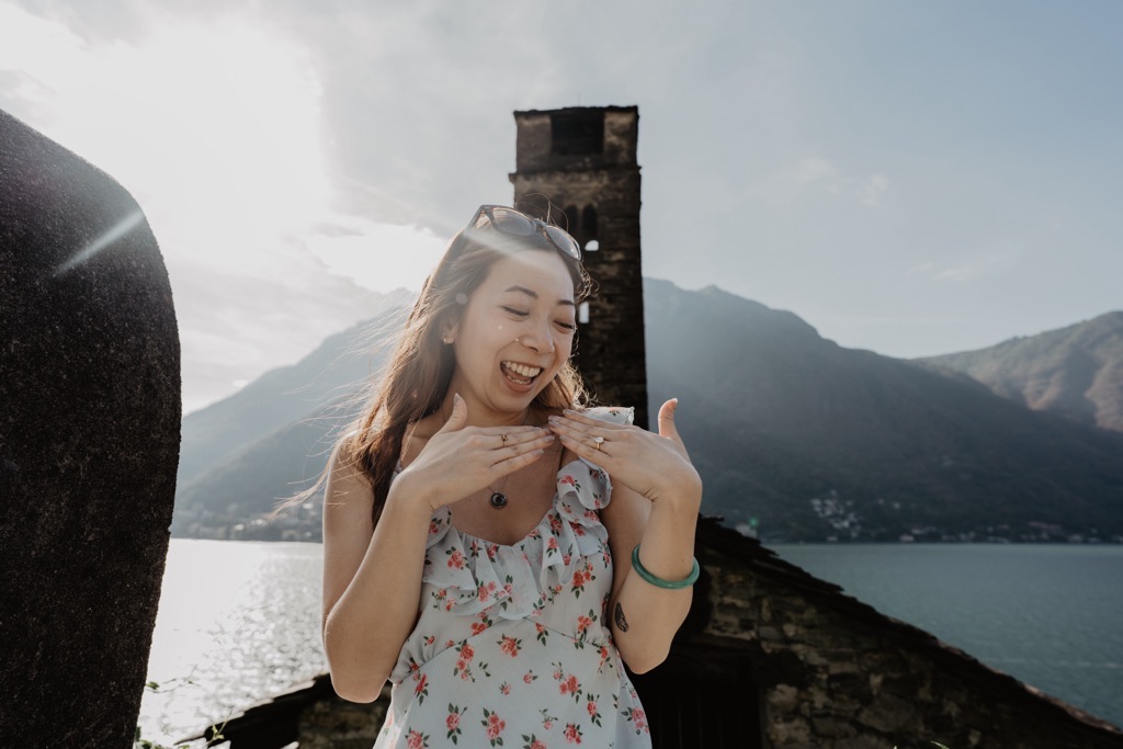 Conor & Nessa - Careno Lake Como proposal - photo 102