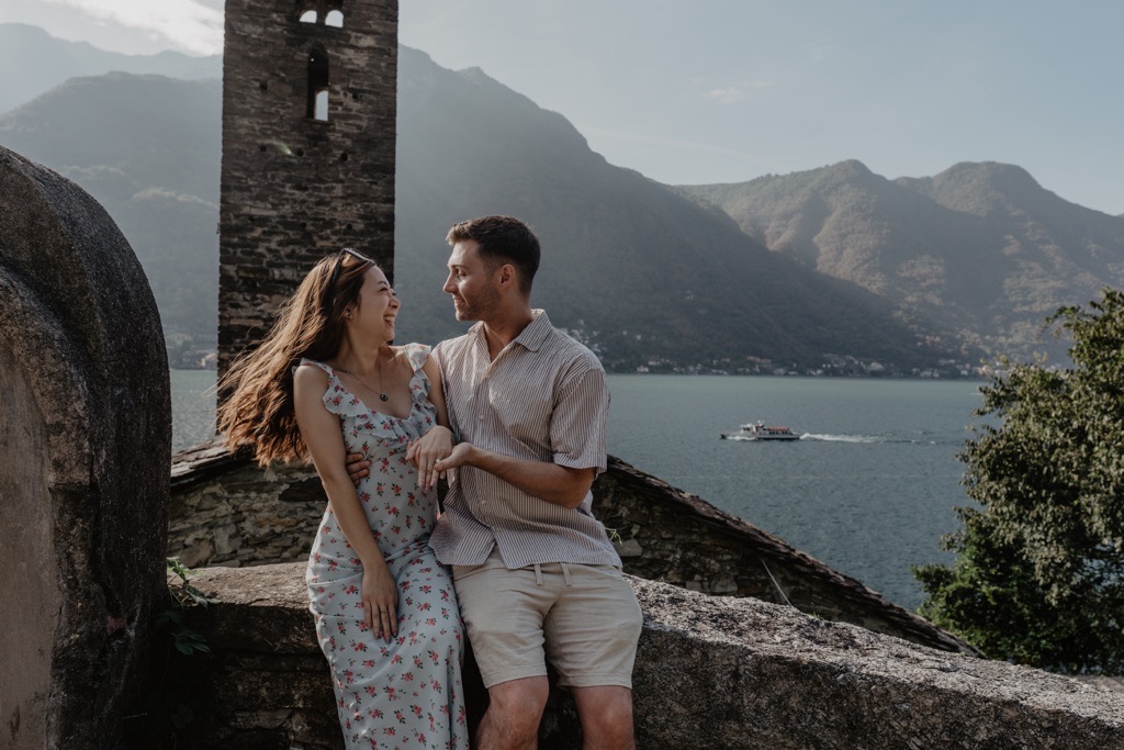 Conor & Nessa - Careno Lake Como proposal - photo 105