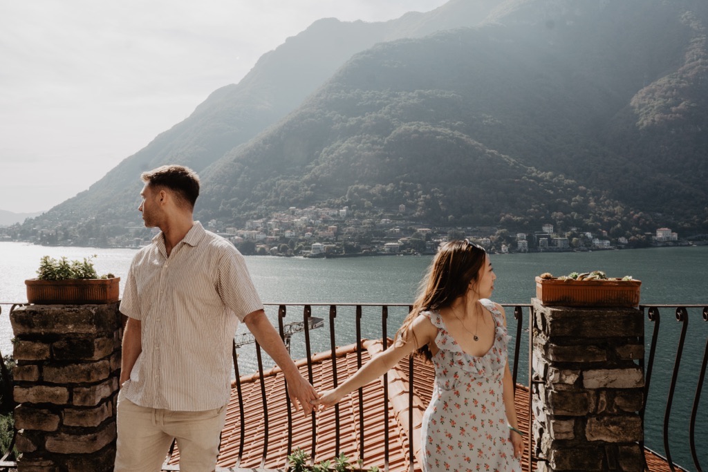 Conor & Nessa - Careno Lake Como proposal - photo 24