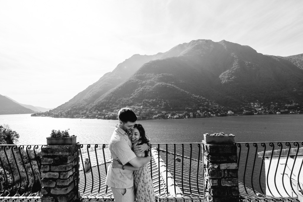 Conor & Nessa - Careno Lake Como proposal - photo 27