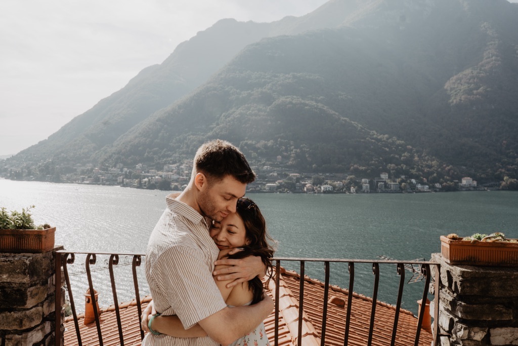 Conor & Nessa - Careno Lake Como proposal - photo 29