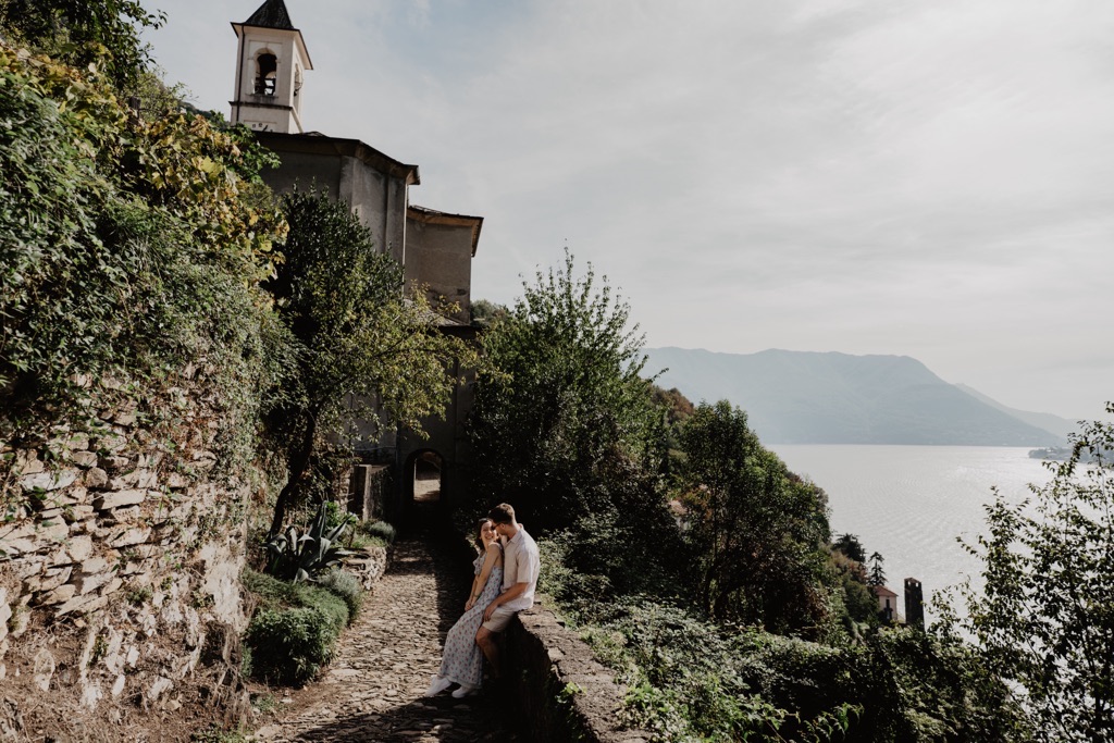 Conor & Nessa - Careno Lake Como proposal - photo 2