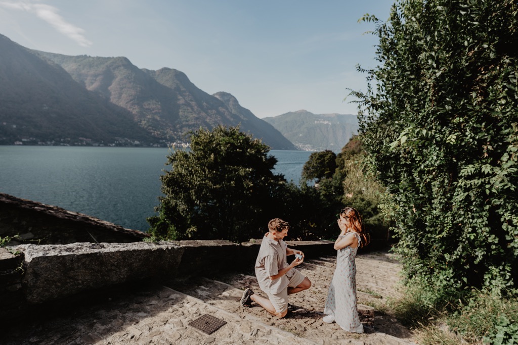 Conor & Nessa - Careno Lake Como proposal - photo 69
