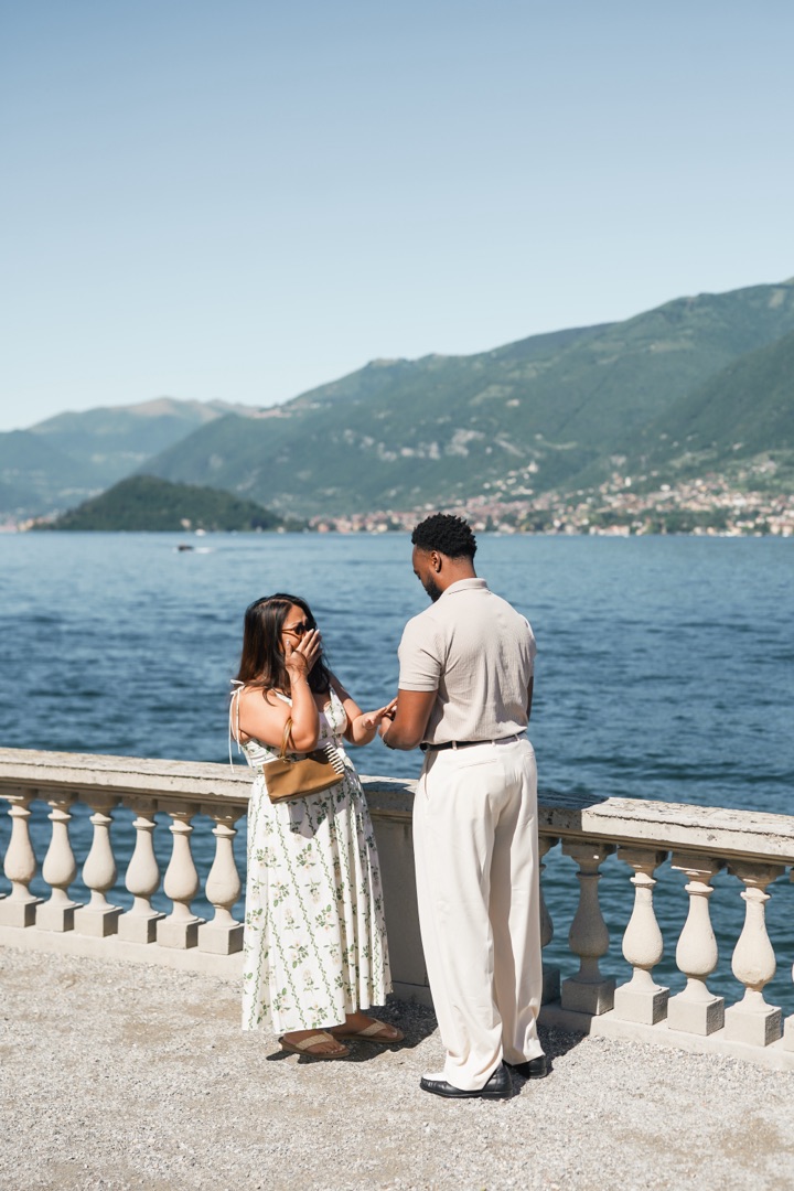 Wedding proposal Villa Melzi Bellagio and boat shoot Villa Balbianello La Cassinella - Mark and Beth Lake Como
