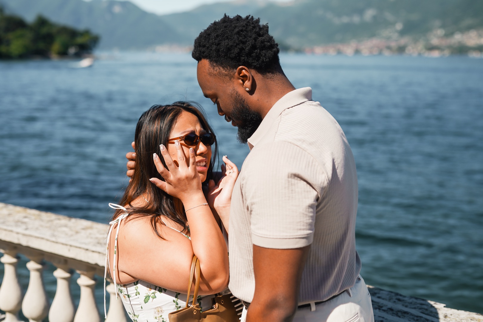 Wedding proposal Villa Melzi Bellagio and boat shoot Villa Balbianello La Cassinella - Mark and Beth Lake Como