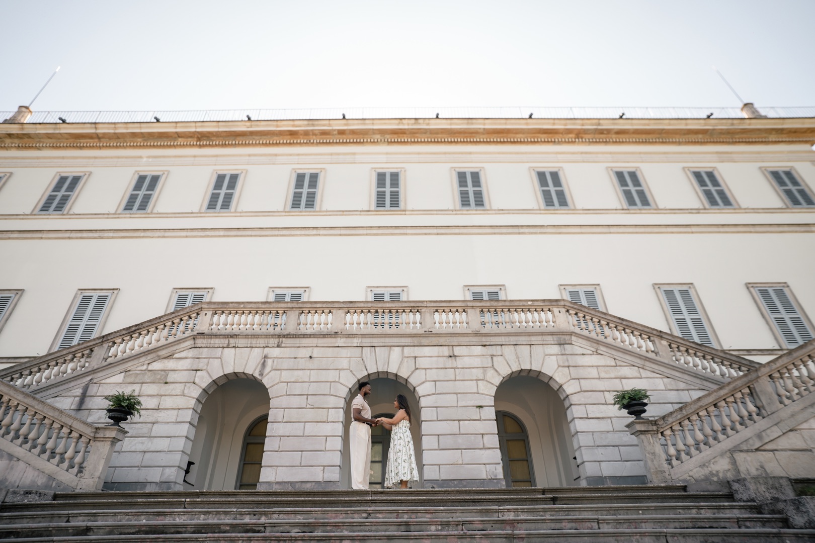 Wedding proposal Villa Melzi Bellagio and boat shoot Villa Balbianello La Cassinella - Mark and Beth Lake Como