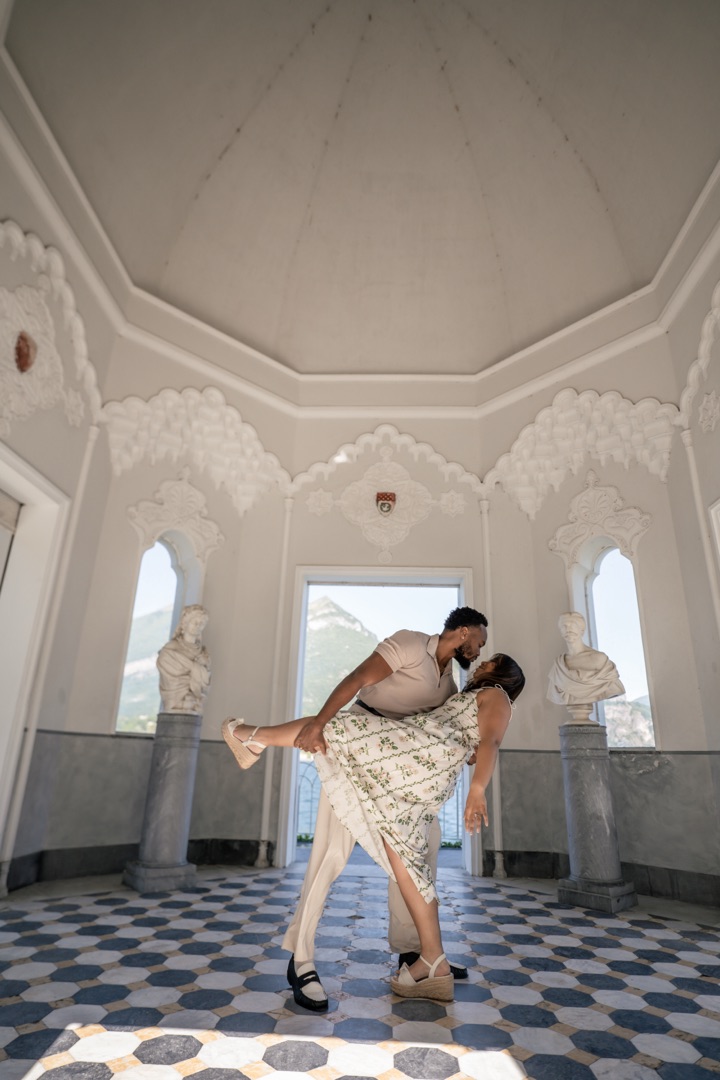 Wedding proposal Villa Melzi Bellagio and boat shoot Villa Balbianello La Cassinella - Mark and Beth Lake Como