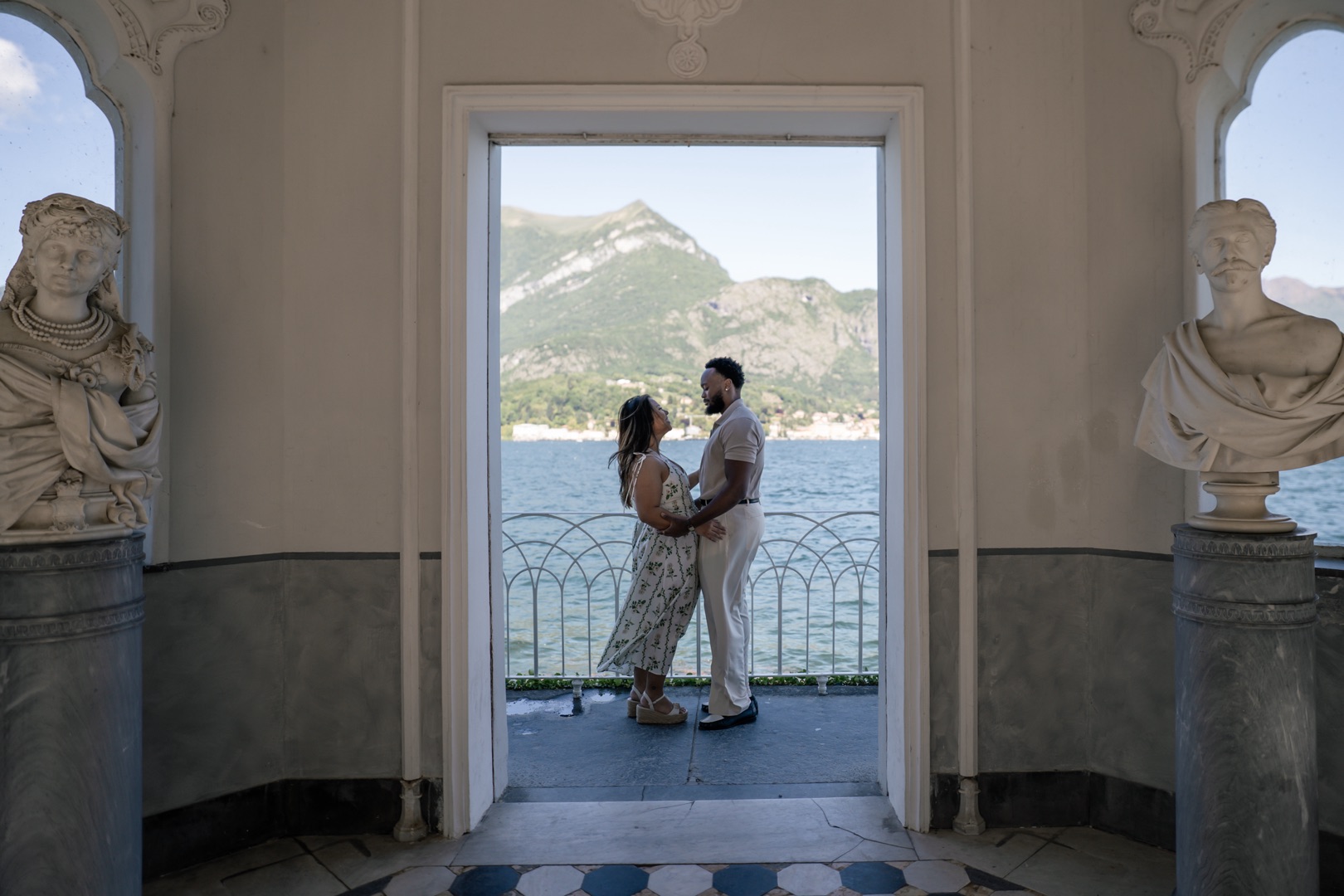 Wedding proposal Villa Melzi Bellagio and boat shoot Villa Balbianello La Cassinella - Mark and Beth Lake Como