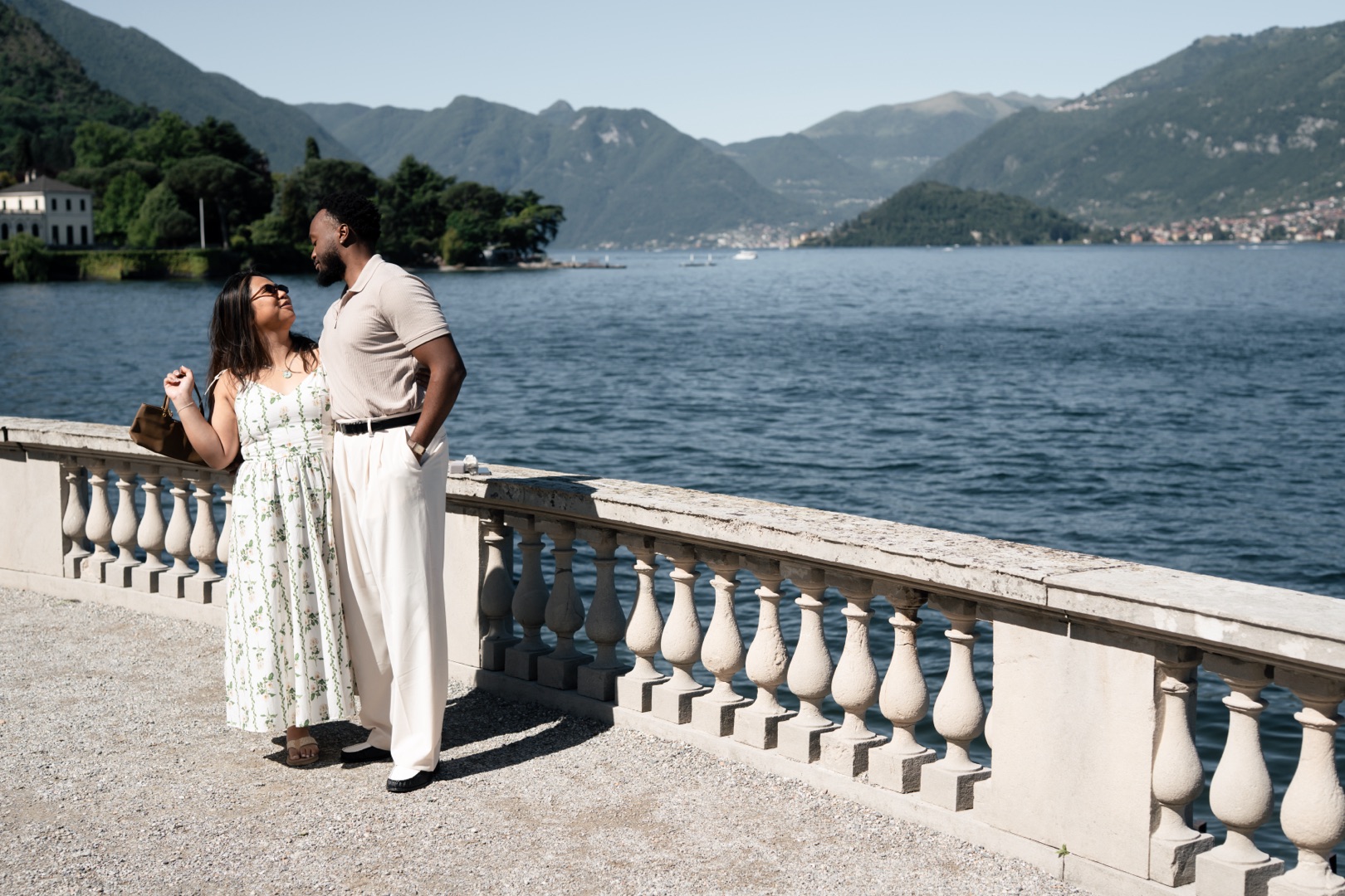 Wedding proposal Villa Melzi Bellagio and boat shoot Villa Balbianello La Cassinella - Mark and Beth Lake Como