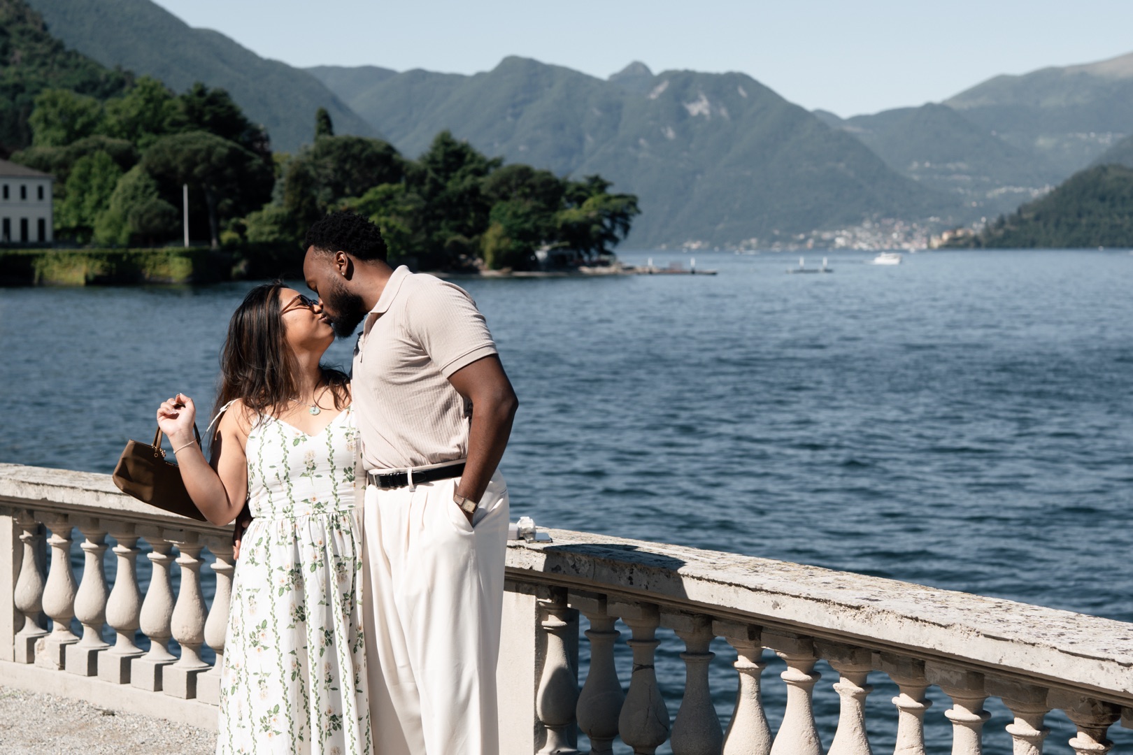 Wedding proposal Villa Melzi Bellagio and boat shoot Villa Balbianello La Cassinella - Mark and Beth Lake Como