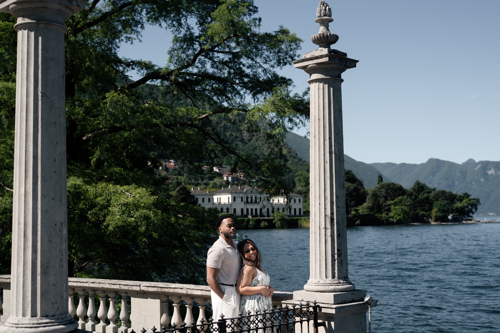 Wedding proposal Villa Melzi Bellagio and boat shoot Villa Balbianello La Cassinella - Mark and Beth Lake Como