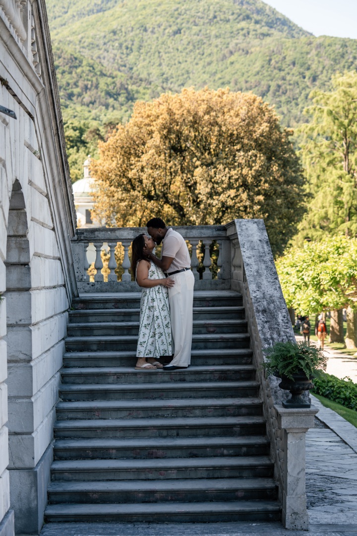 Wedding proposal Villa Melzi Bellagio and boat shoot Villa Balbianello La Cassinella - Mark and Beth Lake Como