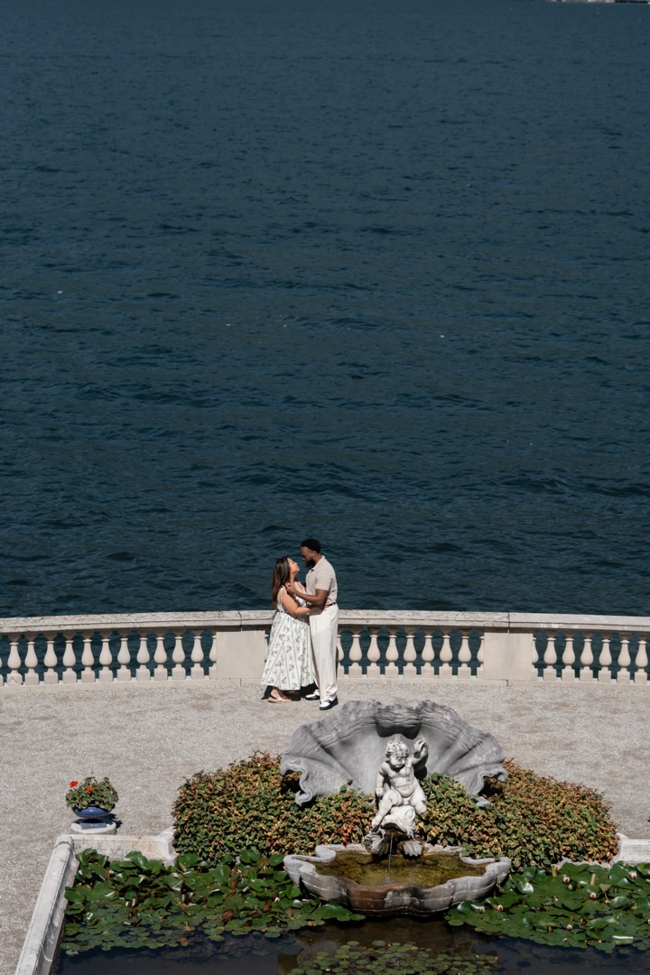 Wedding proposal Villa Melzi Bellagio and boat shoot Villa Balbianello La Cassinella - Mark and Beth Lake Como