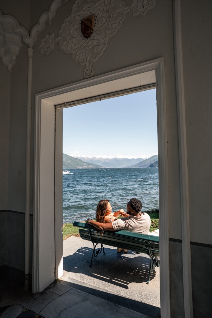 Wedding proposal Villa Melzi Bellagio and boat shoot Villa Balbianello La Cassinella - Mark and Beth Lake Como