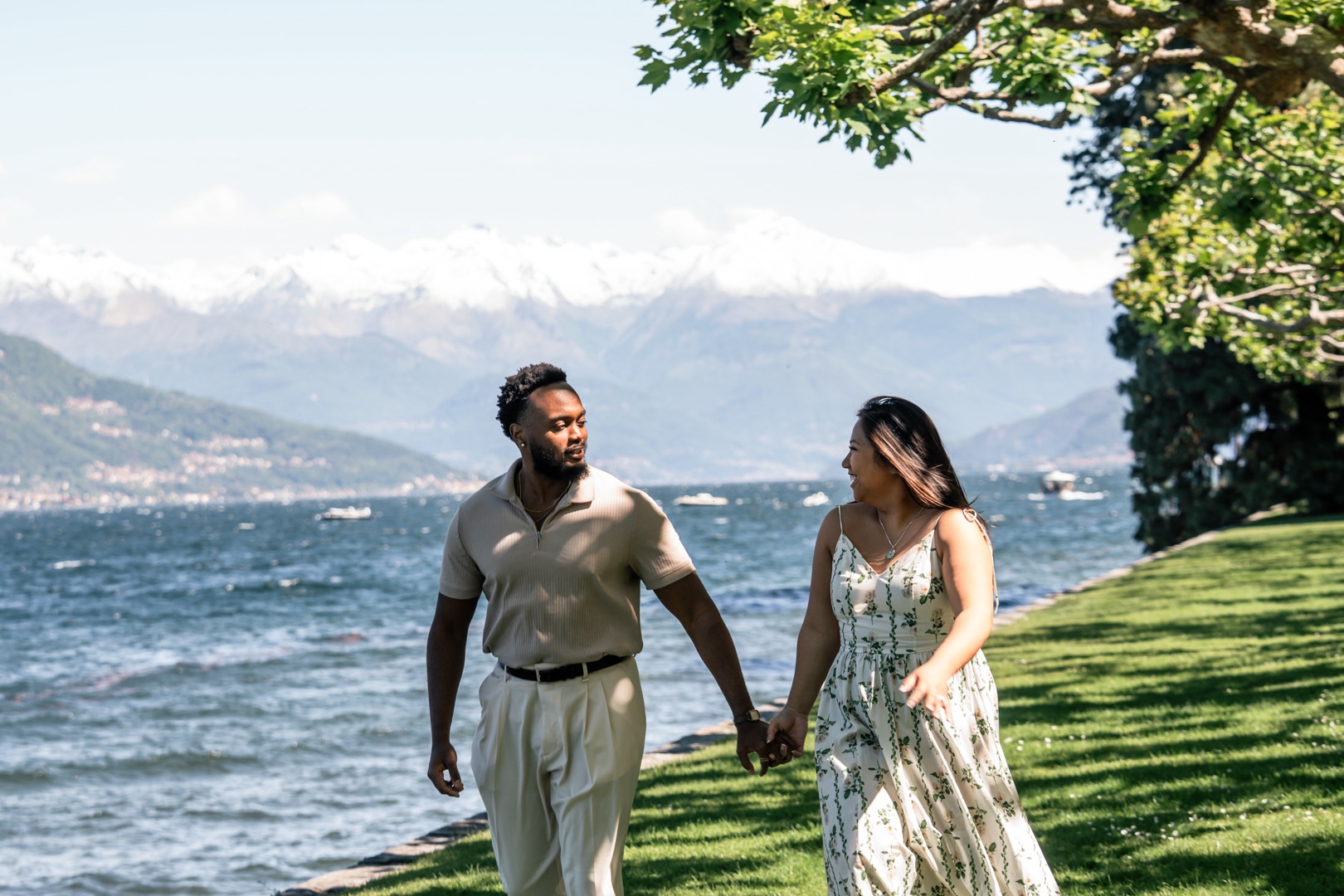 Wedding proposal Villa Melzi Bellagio and boat shoot Villa Balbianello La Cassinella - Mark and Beth Lake Como