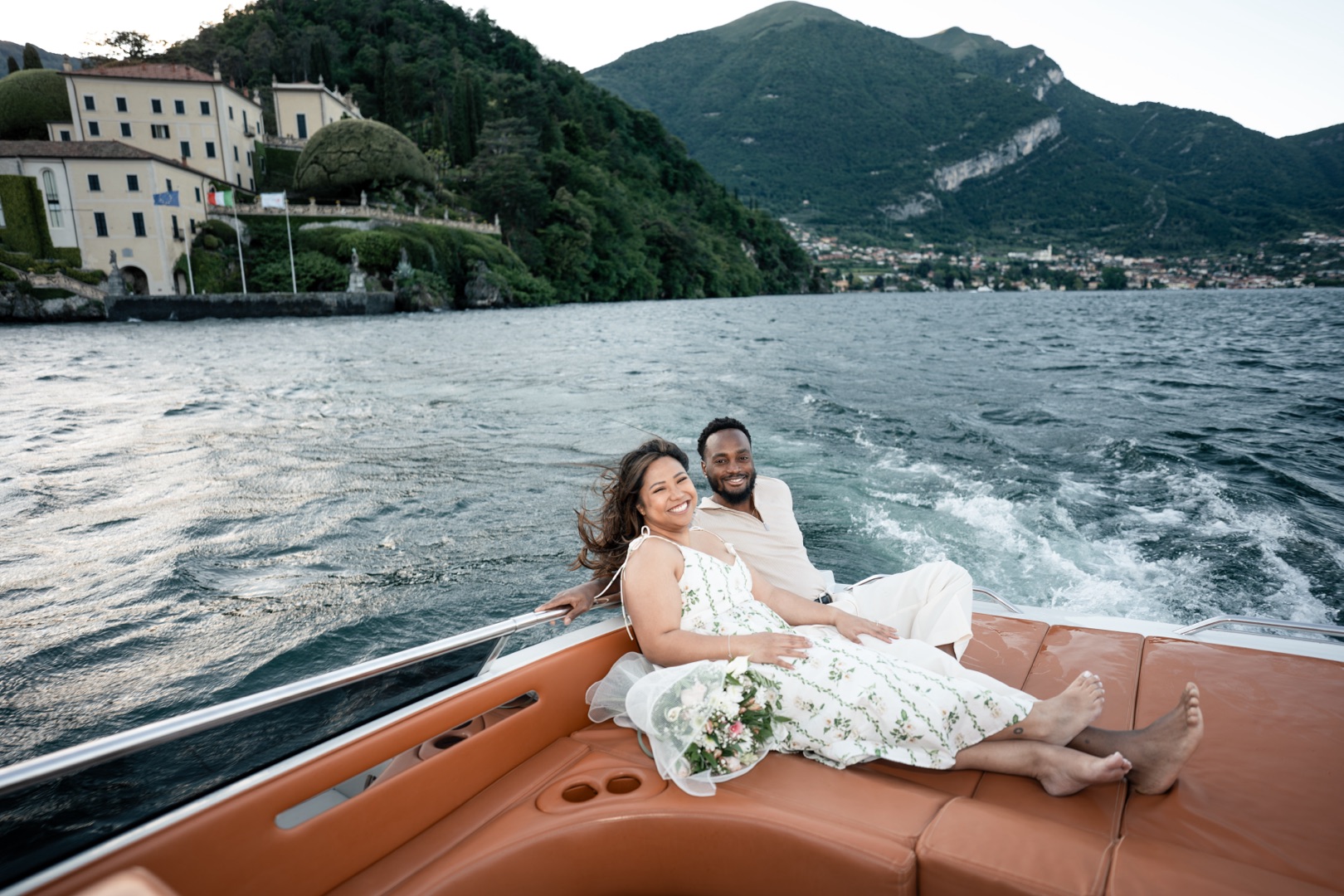 Wedding proposal Villa Melzi Bellagio and boat shoot Villa Balbianello La Cassinella - Mark and Beth Lake Como