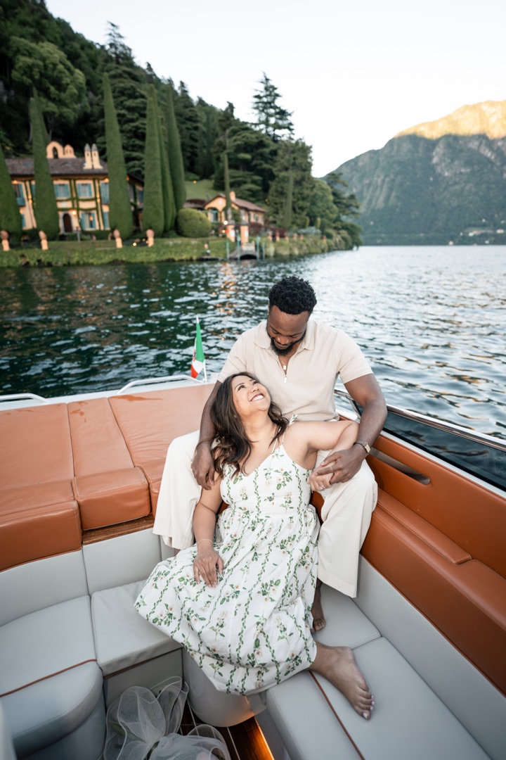 Wedding proposal Villa Melzi Bellagio and boat shoot Villa Balbianello La Cassinella - Mark and Beth Lake Como
