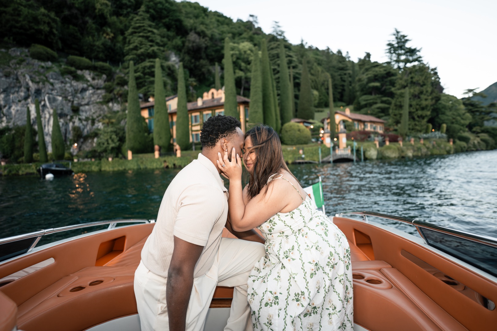 Wedding proposal Villa Melzi Bellagio and boat shoot Villa Balbianello La Cassinella - Mark and Beth Lake Como