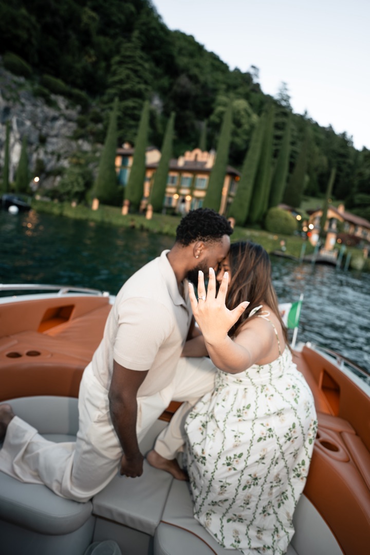 Wedding proposal Villa Melzi Bellagio and boat shoot Villa Balbianello La Cassinella - Mark and Beth Lake Como