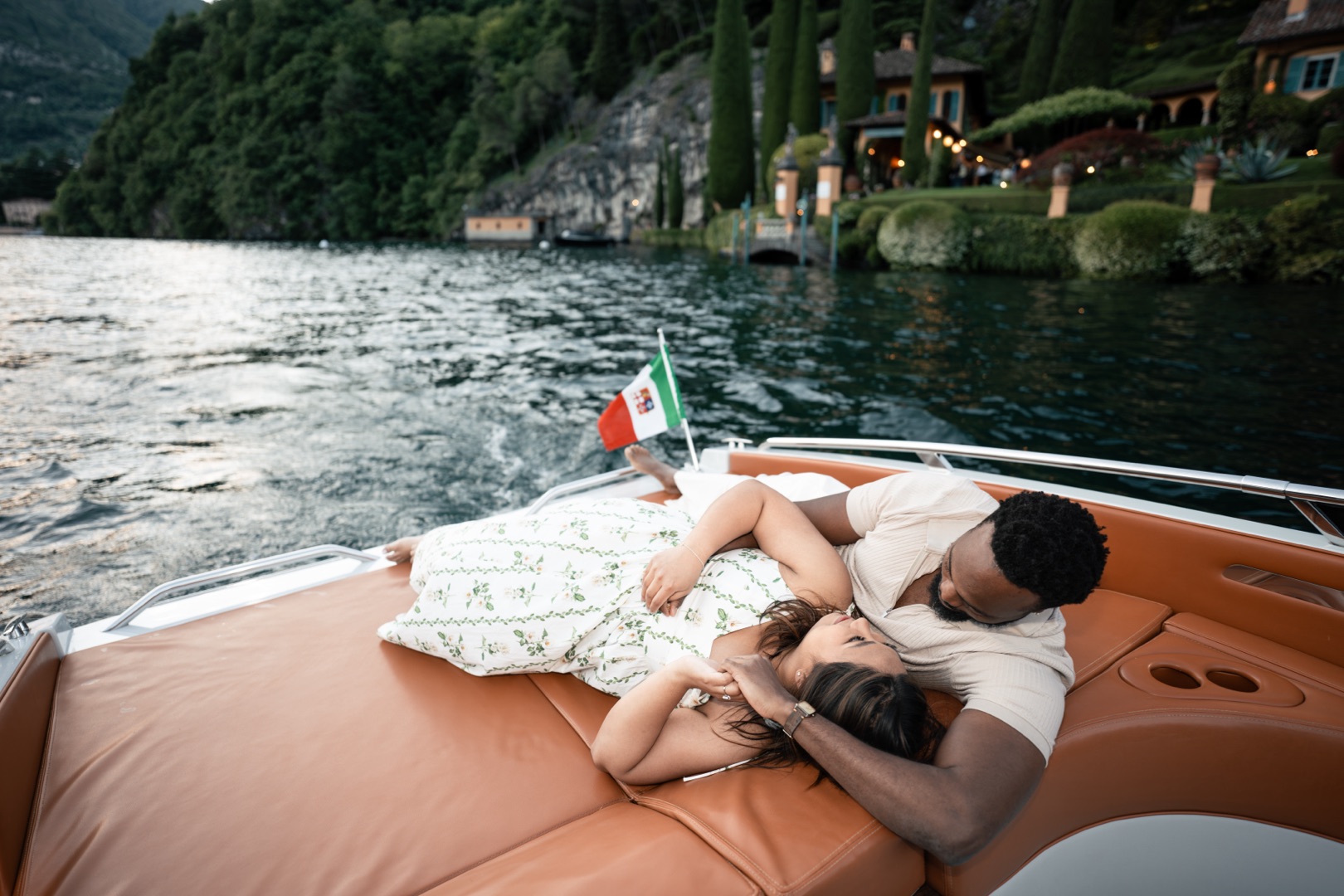 Wedding proposal Villa Melzi Bellagio and boat shoot Villa Balbianello La Cassinella - Mark and Beth Lake Como